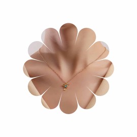 Sttiafay Dainty Bird Pendant Necklace Chain Gold Short Initial Necklace Jewellery for Women and Teen Girls, Metal, Rhinestone