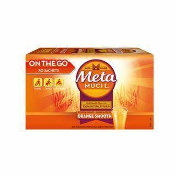Metamucil Orange Smooth Fibre On The Go 30 Sachets