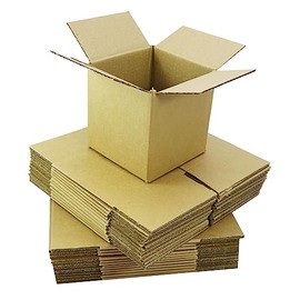 10 x Strong Cube Cardboard Boxes for Gifts and Retail Packaging | Ecofriendly and Reusable | Shipping Mailing Postal Storage Small Gift Boxes (4" x 4" x 4")
