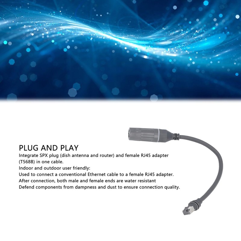 Cable SPX to RJ45 Adapter for Gen 3, Rectangular Satellite