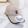 Solar Powered Fan Hat for Men Women Summer Breathable Mesh