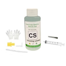 Vivid Colors Print Head Printhead Pigment Dye Ink Clean Tool Maintenance Repair Cleaning Solution Liquid Kit Cleaning Fluid Compatible with Universal Inkjet Printer (100ml Bottle)