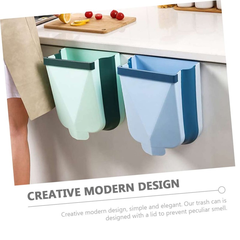 Levemolo Creative Wall Mounted Folding Trash Can Versatile Trash Container