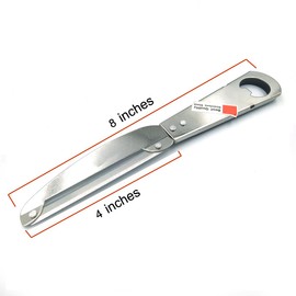 PNAKC Vegetable Peeler Carrot Potato Fruit Peeler Potatoe Apple Mango Slicer Can Opener Stainless Steel Multifunctional Asian Kitchen Tool ((Model 416) Sharp on 2 sides), compact, Silver