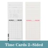 ALGLEA 500PCS Time Cards for Employees, 2 Sided Time Sheets,