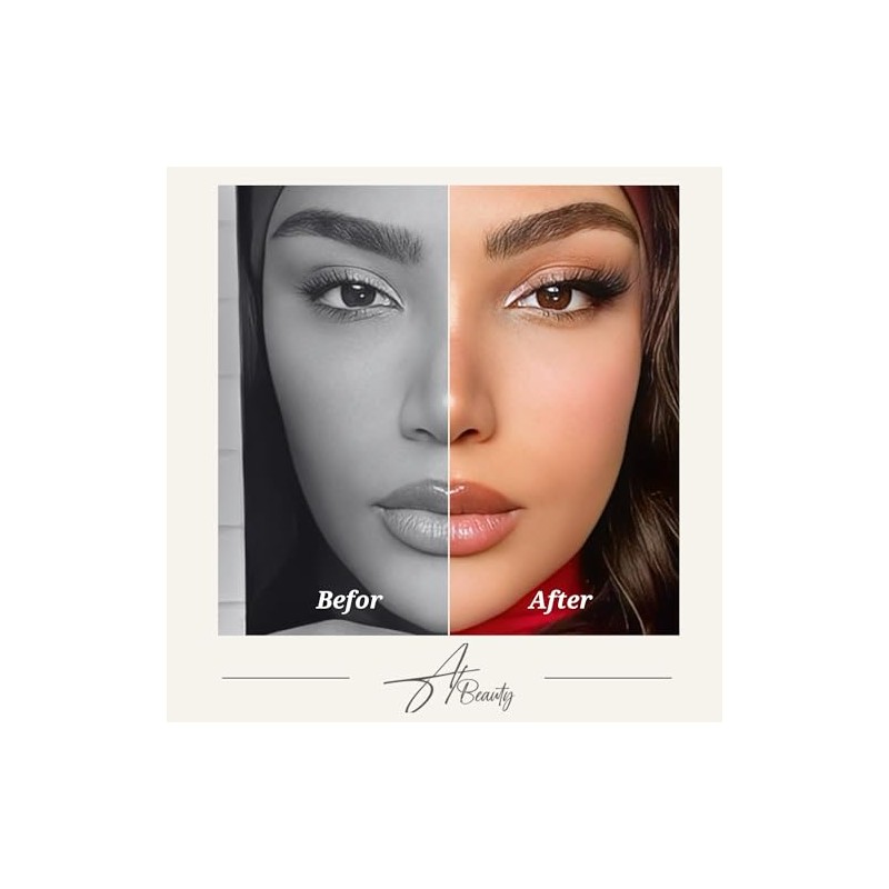 AT Beauty False Eyelashes – Lifted & Wide Eye Effect,