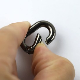 2pcs Zinc Alloy Carabiner Keychain Key Ring Bag Purse Bag Shoulder Bag Hardware Parts Connection Buckle Repair (Gold, 2)