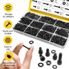 Fgruh 750PCS M3 Screws Assortment Kit, M3x6/8/10/12/16/20/25/30 mm Hex Socket
