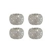 4 Pcs Car Headrest Collars Rings Personality Bling Crystal Rhinestone