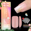 Saviland Medium Square Nail Tips - 240 Pieces Soft Gel