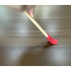 Hufopik 4-Piece Mini Spatula Set, Red,Transparent color Rubber Spatula for