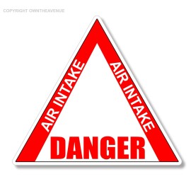 OwnTheAvenue Car airplane aircraft airport plane air intake danger red warning sticker decal