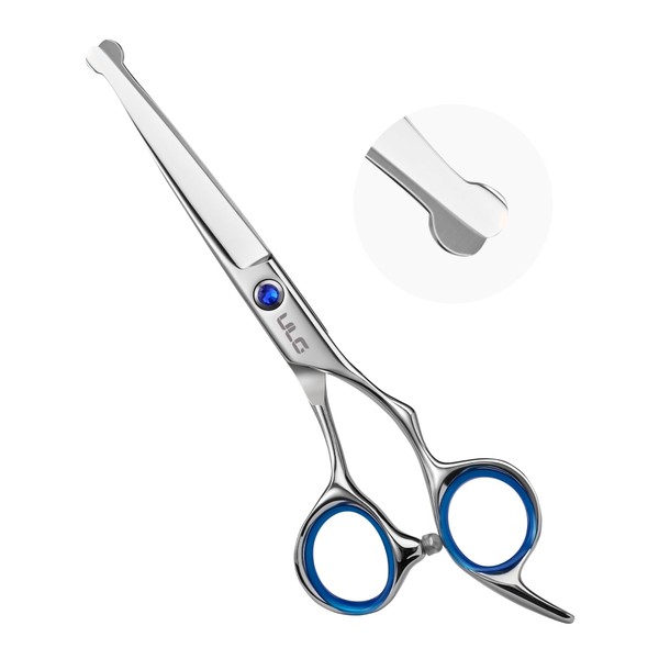 ULG Hair Cutting Scissors for Kids, 6.5” Safety Round-Tip Hair