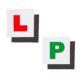 Grendle 4 pack Driver Learner and Pass Plate Magnetic Easy To Use 2x L & 2x P plates