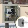 2 Way Circuit Breaker Box, IP65 Waterproof Distribution Protection Box