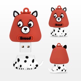 leizhan 32 GB USB Flash Drive USB Memory Stick USB Pen Cute Dog Design Memory Stick Suitable for Children Students Graduation Gift Souvenir - Dog
