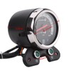 Qiilu Universal Motorcycle Dual Odometer Speedometer Meter Gear Digital Display