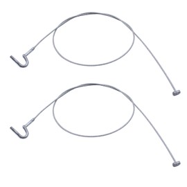 2 pcs/set SHLPDFM Silver Handbrake Lever Release Cable Stainless Steel Parking Brake Rope Fits for Ford Galaxy S-Max 2006–2015