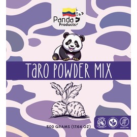 Panda Products Premium Taro Powder – 17.64 oz | Creamy & Nutty Flavor for Bubble Tea, Smoothies, Milkshakes, Slushes & Desserts