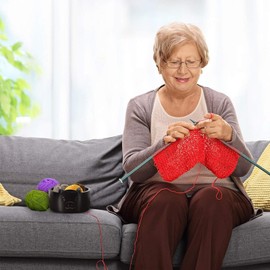 Yarn Bowls for Crocheting, Wooden Crochet Bowls for Yarn, Creative Cute Animal Shaped Container, Knitting Supplies Organizer