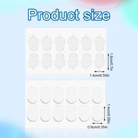 120pcs Adhesive Tape for Sonny Baby, Angel Hipper Gourd Oval Double Sided Clear Pad Sticker, Mini Figure Waterproof Gel Glue Sticky Putty Dots, Phone Accessories Replacement for Doll Craft Decoration