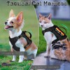 nanappice Tactical Cat Harness for Walking, Adjustable Escape Proof Pet