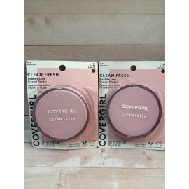 COVERGIRL Lot of 2-CoverGirl Clean Fresh Healthy Look Pressed Powder 220 DEEP