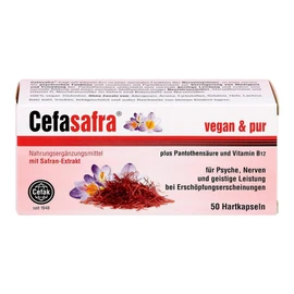 Cefasafra Capsules for Psyche, Nerves and Mental Performance, Pack of 50 Capsules