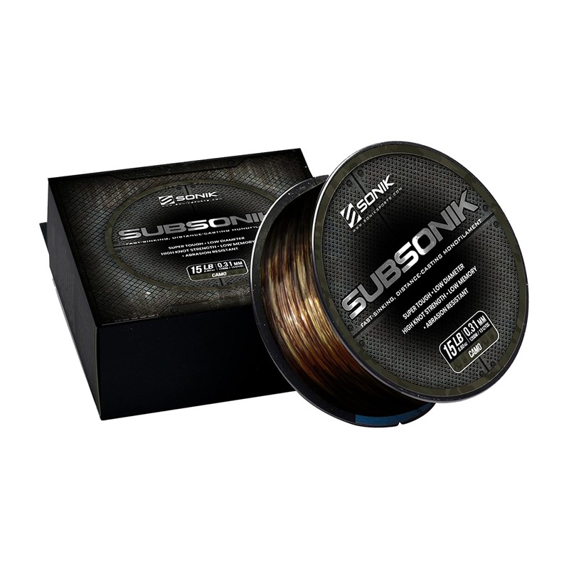 Sonik SubSonik Camo Carp Mono Line 1200m : 18lb
