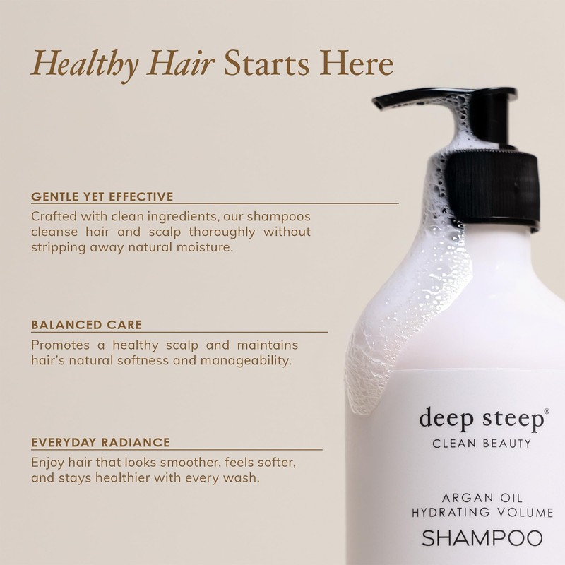 Deep Steep High Shine Coconut Oil Shampoo, 17 oz –