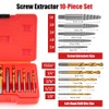 Kannino 10 Piece Screw Extractor Set and Left Hand Drill