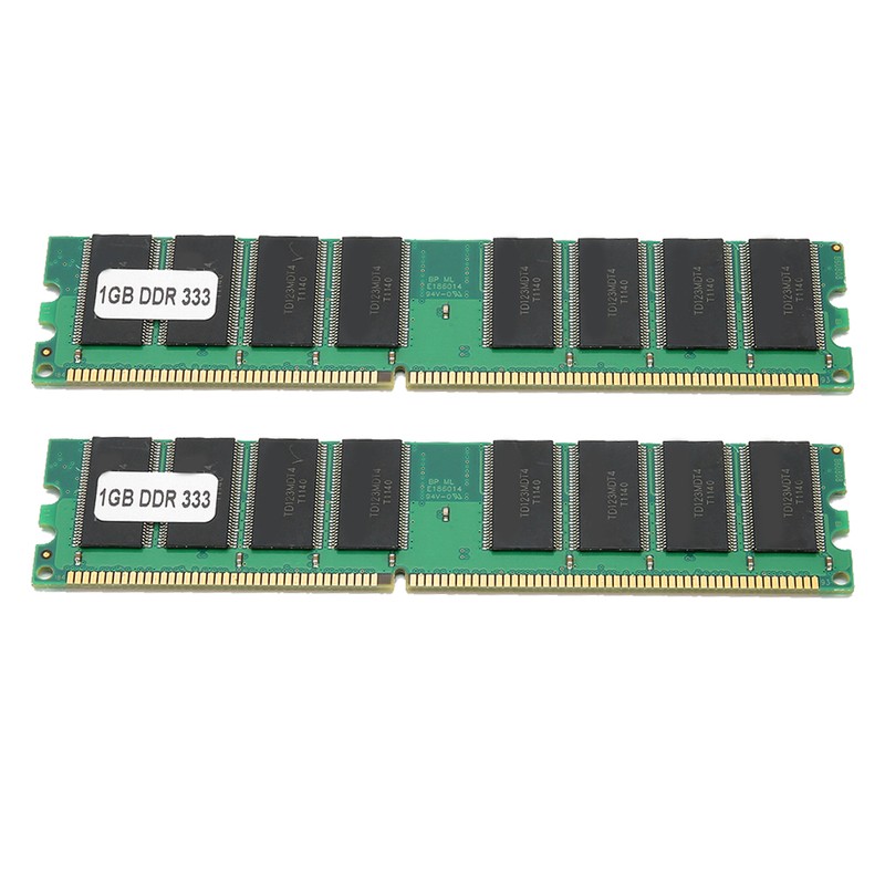 2Pcs Memory Module Desktop DDR 333MHZ PC‑2700 16 Grains on
