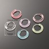 Anti-Allergy Unisex Plastic Hoop Ear Retainers & Nose Rings Set,