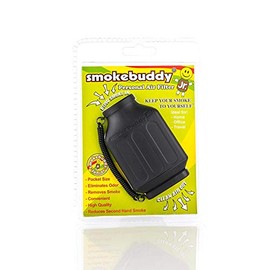 Smokebuddy Junior Personal Smoke Filter Smoke Air Odour Killer + Sticker (Black)