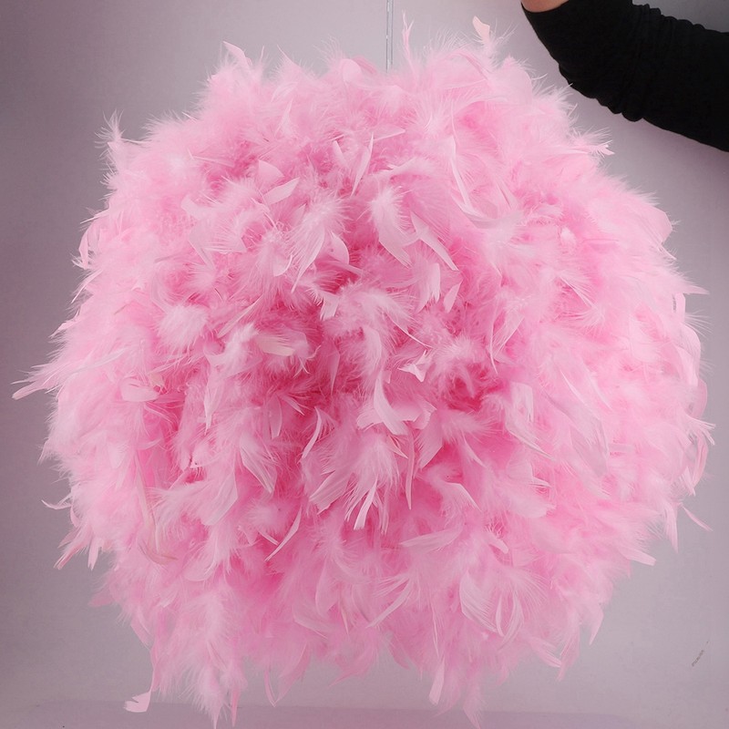 Feather Pendant Droplight Hanging Lamp for Living Room Exhibition Hall