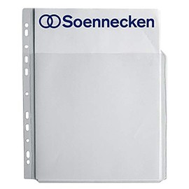 Soennecken Combi Document Wallets 1601 DIN A4 Polypropylene Transparent Pack of 5