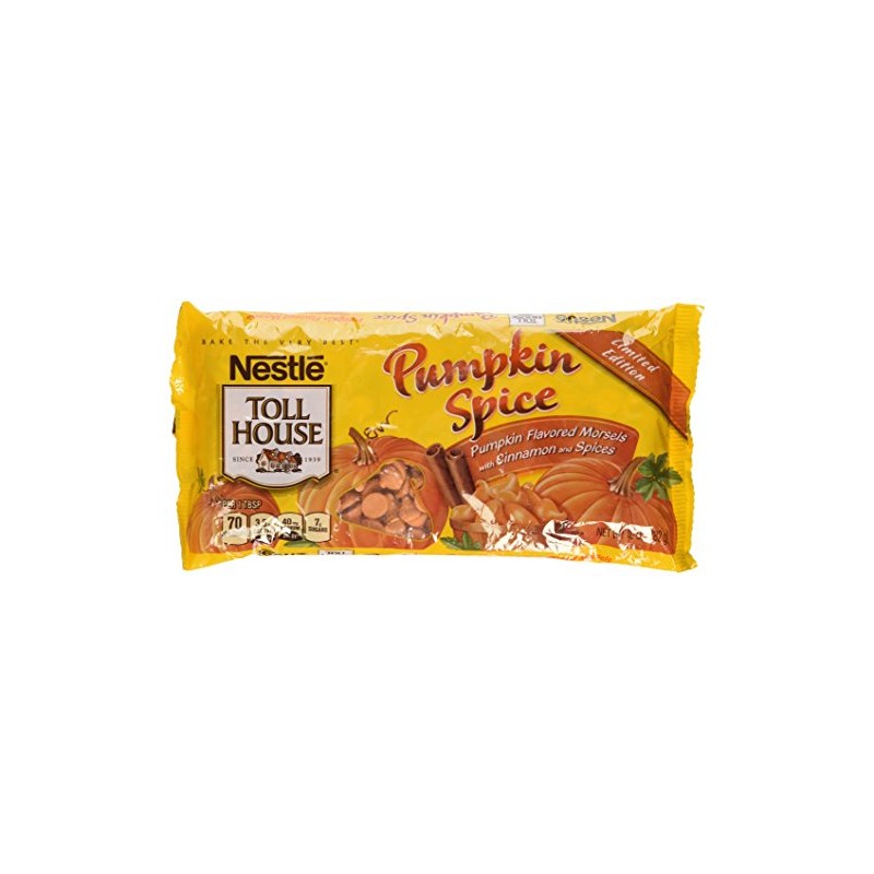 Nestle, Toll House Morsels, Pumpkin Spice, 10oz Bag (Pack of