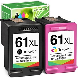 Limeink Remanufactured Ink Cartridges Replacement For HP 61 Ink Cartridge Combo Pack For HP Ink 61 Ink cartridges For HP 61 Envy 4500 61xl For HP Ink Cartridges Printer Ink For HP 61 (Black and Color)