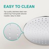 AULEEND 12 Inch Round Rain Shower head, High Flow Stainless
