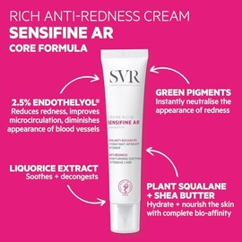 SVR Sensifine AR Creme Riche para Piel con Rojés, 40 ml