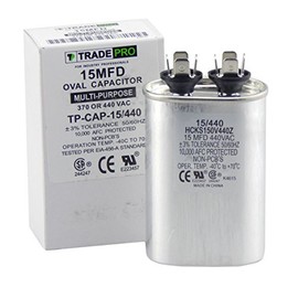 TradePro 15 MFD 370/440 Volt Oval Run Capacitor