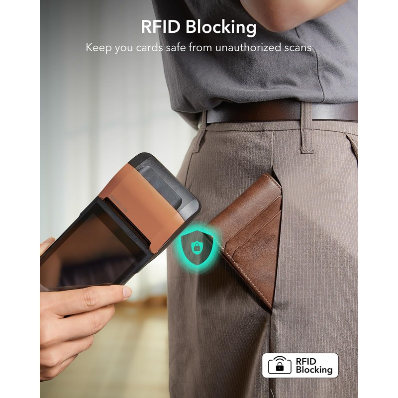 ESR Geo Wallet with Find My Functionality, RFID Blocking, Holds