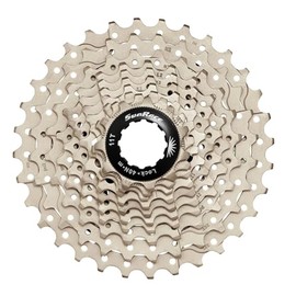 SUNRACE Cassette de Piñones Ruta CSRS1 10P 11/28D Metallic Plata Cajita CSRS1.TAS0.XS0.BXB