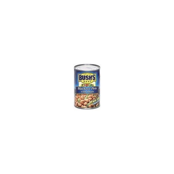 Bush's Blackeye Peas 15.5oz Cans (Pack of 6) (with Snaps)