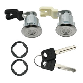 Hoypeyfiy Door Lock Cylinder with Keys Left Right Side DL140T XL2Z7821990AC Replacement for Ford Ranger Explorer 1995-2006 F250 F350 E150 E250 E350 E450 E550