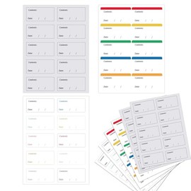 150 Stück Gefrieretiketten zum Beschriften, Leicht Abziehbare Farblich Gefrieretiketten, Etiketten zum Beschriften, Tiefkühletiketten Aufkleber Etiketten Selbstklebend Klebeetiketten 6cm*3 cm