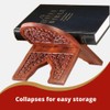 Carved Rosewood 10 Inch Collapsible Bible Display Stand
