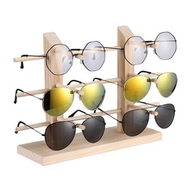 Sunglasses Rack - Glasses Display Stand Wooden Multiple Glasses Holder,Eyeglass Stand, Sunglass Rack for Men, Women, Business Use, Home Use