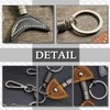 Chrome Crane WB139 Keychain Key Ring Key Leather Charm Fish