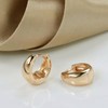 JAXXEL Gold Hoop Earrings, Round Earrings 18K Gold Plated, Lightweight,